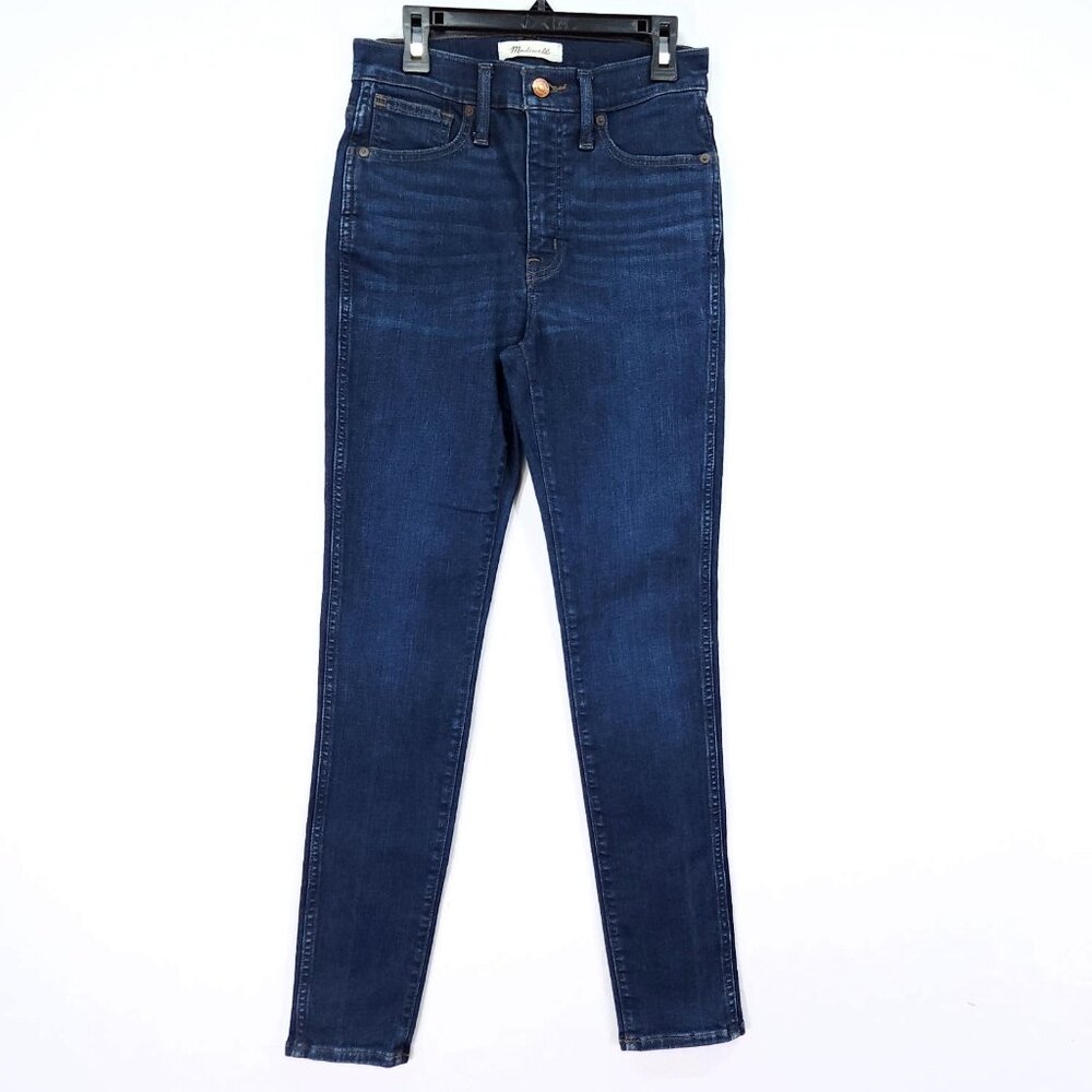 Madewell Jeans Size 25 Womens 10" High-Rise Skinny Dark Wash Stretch Slimming